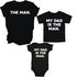 Father's Day Shirts - The Man/My Dad Is The Man - Black (2 Set Shirts)